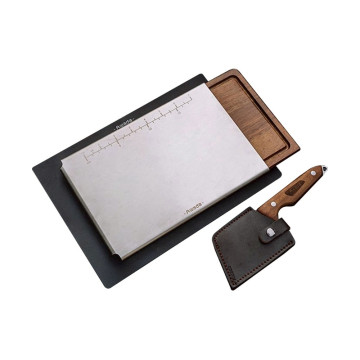 【AWADA】不鏽鋼刀具砧板套裝PRO版