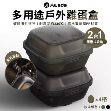 【AWADA】二合一多用途戶外雞蛋盒-2色