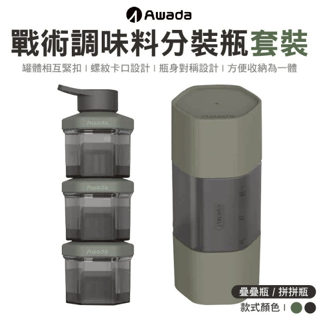 【AWADA】戰術調味料分裝瓶-2色