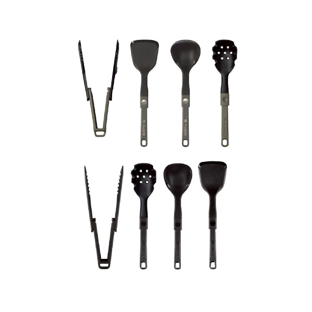 【AWADA】新款折疊矽膠餐具四件組 甄選版-2色