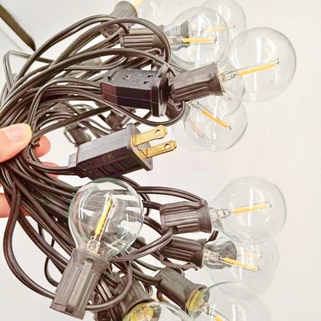 【Z區】G40 LED 塑膠&玻璃燈串 (贈1顆備用燈泡)