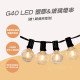 【Z區】G40 LED 塑膠&玻璃燈串 (贈1顆備用燈泡)